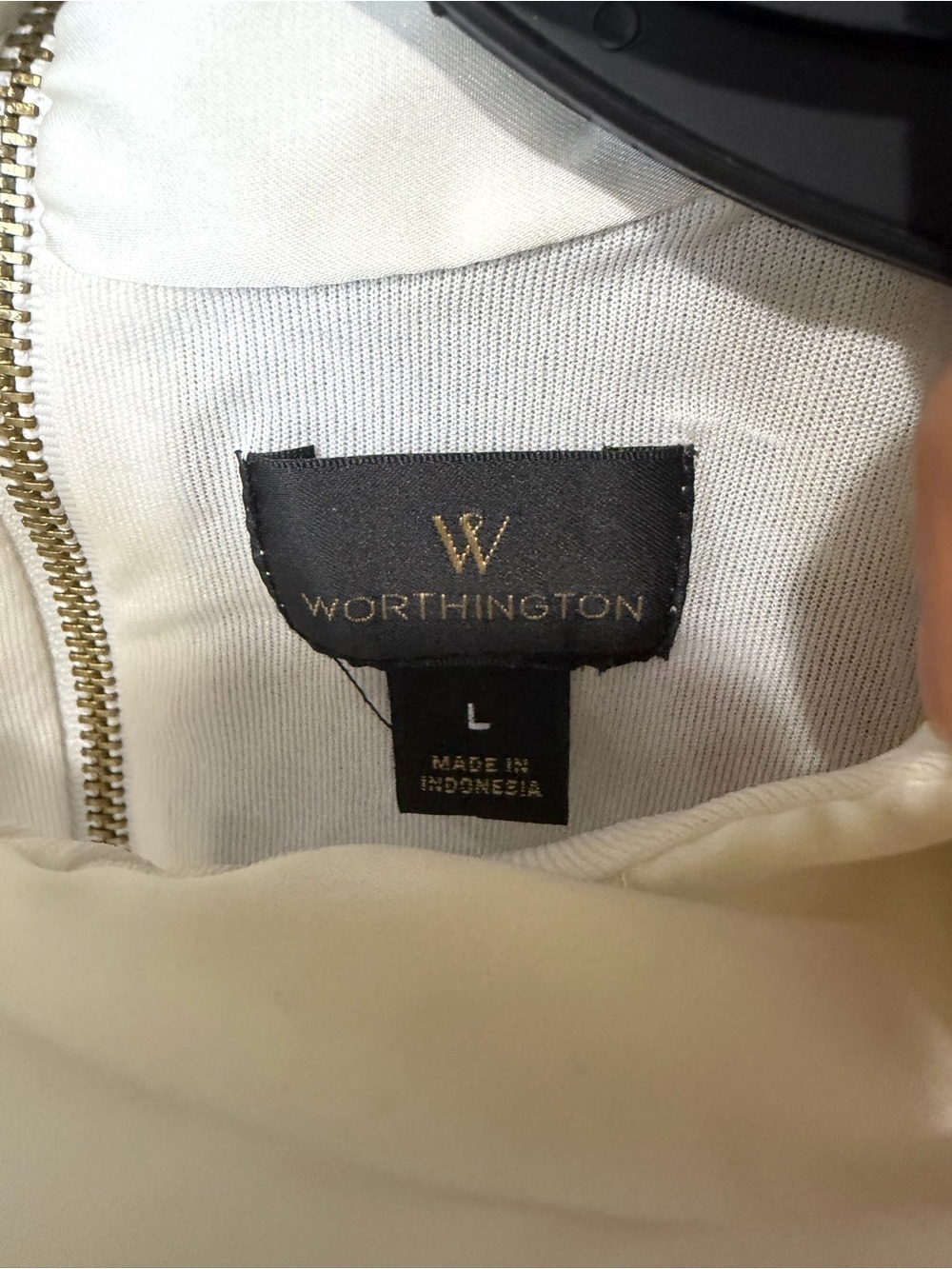 Worthington sleeveless high-neck tie blouse - Picture 3 of 12